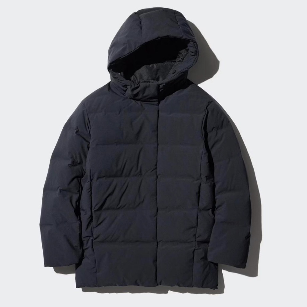Uniqlo Black Long Puffer Coat